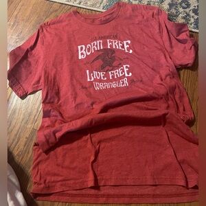 Wrangler  Red Freedom Tee